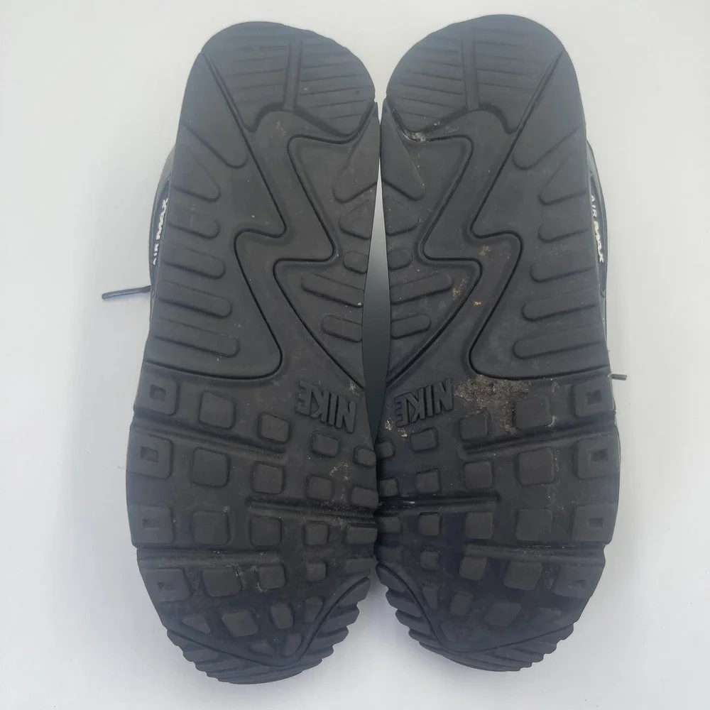 Nike Air Max 90 DH8010-002 Sneakers Womens US 9 Black Low Top Running Shoes